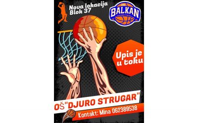 Škola košarke za devojčice u OŠ „Đuro Strugar“